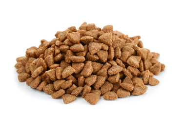 Pile of dry cat food