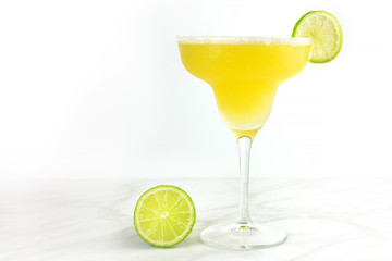 Wall Mural - Lemon Margarita cocktail with a place for text