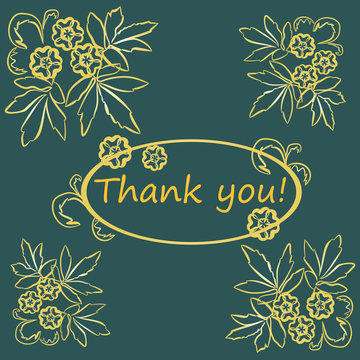 Greeting card Thank you