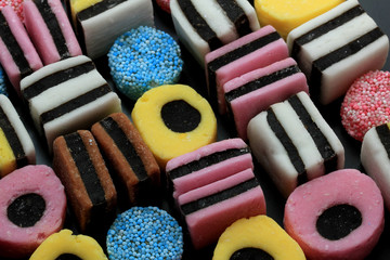 stacked liquorice all sorts