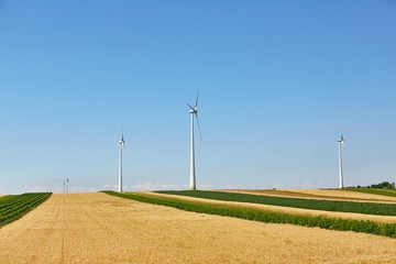 Wind tubines spinning