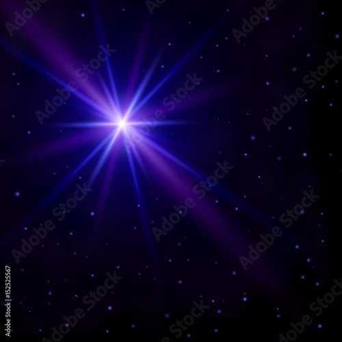 Beautiful Abstract Background The Night Sky With Many Small Stars And One Big Star Flash With Glowing Blue And Purple Rays Vector Wallpaper Stock Vector Adobe Stock Stars wallpapers, backgrounds, images— best stars desktop wallpaper sort wallpapers by: adobe stock