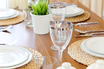 Detail  image of Elegant dining table setting