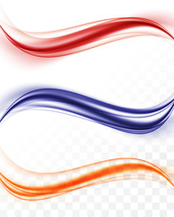 Poster - Abstract smooth waves collection