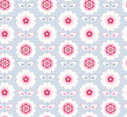 Poster - seamless floral pattern