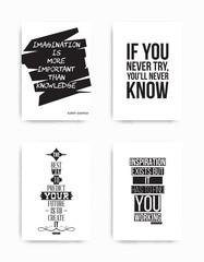 Wall Mural - Set posters quote