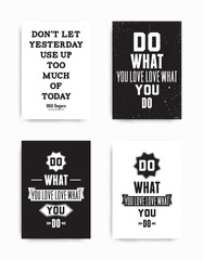 Wall Mural - Set posters quote