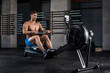 © nazarovsergey - Bodybuilder working on his legs with weight machine at the gym