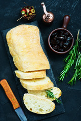 Poster - bread with olives