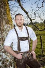 Wall Mural - bavarian traditional man