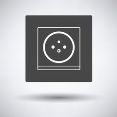 Poster - France electrical socket icon