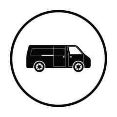 Poster - Commercial van icon