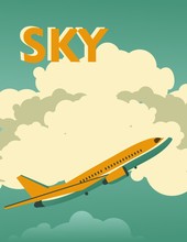 Sky Vintage Poster
