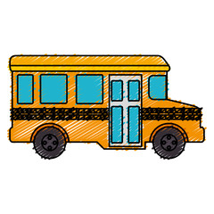 Wall Mural - bus school isolated icon vector illustration design