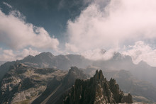 Aussicht Vom Paternkofel In Den Dolomiten
