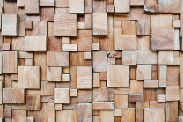 Wall Mural - Square modern decorated wood background