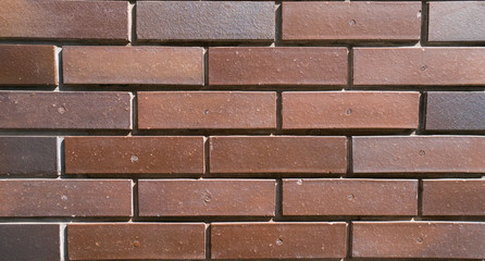 Poster - stack of modern bricks texture background.