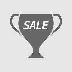 Sticker - Isolated cup with    the text SALE