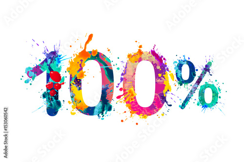 Cuadros en Lienzo 100 (one hundred) percent. Splash paint watercolor