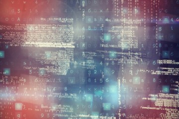 Poster - Composite image of image of data