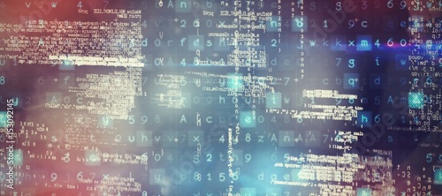 Fotomural Composite image of image of data