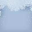 Frosty background.
Hand drawn vector illustration of intricate frost pattern.