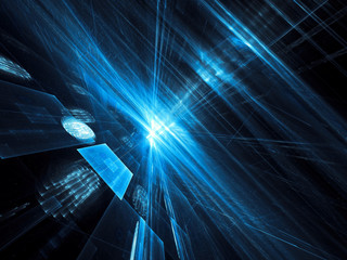 Wall Mural - perspective background - abstract digitally generated image
