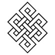 © brovarky - cultural symbol of buddhism endless knot