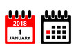© Ms VectorPlus - January 1. Vector flat daily calendar icon. Date and time, day, month. Holiday.
