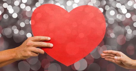 Poster - Close-up of hands with heart shape