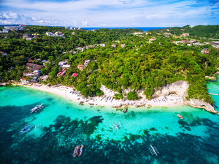 Boracay Island aerial view, Western Visayas, Philippines