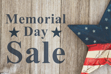 Wall Mural - Memorial Day sale message