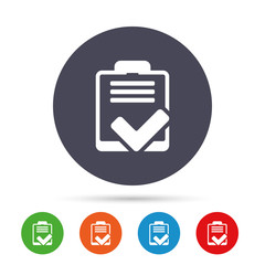 Poster - checklist sign icon. control list symbol.