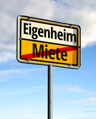 Sticker - Eigenheim - Miete