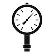 Manometer or pressure gauge icon simple