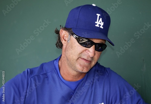 Los Angeles Dodgers Manager Don Mattingly Talks To A Reporter