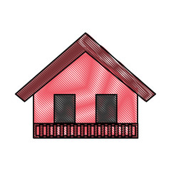 Sticker - italian house icon vector illustration graphic design