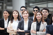 © Jestercine - Team of Asian man and woman business people in business suit, Protrait business concept.