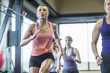 © Cavan Images - Women exercising in gym