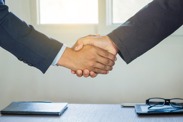 Wall Mural - two businessmen in a handshake