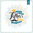 Fathers Day Lettering Calligraphic.Happy Fathers Day Handwritten Lettering.Vector Design Elements For Greeting Card and Other Print Templates