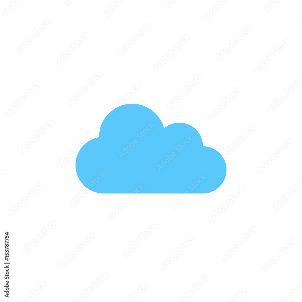 cloud icon vector, solid logo illustration, colorful pictogram isolated on white - obrazy, fototapety, plakaty 