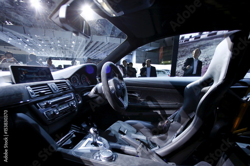A View Of The Interior Of The New Bmw M4 Gts Sports Car At