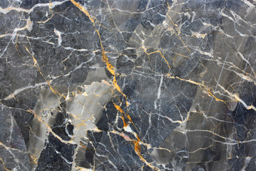 Wall Mural - Dark gray marble patterned texture