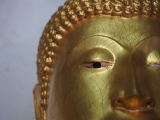 Buddha`s relic in a Thai temple