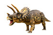 Dinosaur triceratops and monster model Isolated white background