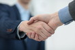 © ASDF - businessman shaking hands to seal a deal with his partner