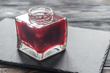 Sticker - Glass jar of strawberry jam