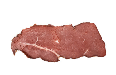 Wall Mural - Single slice of a ham meat