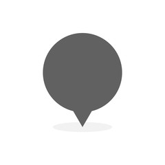 Poster - gray map marker and pin vector illustration